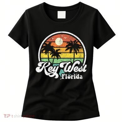 Vintage Key West Florida Keys Retro 70S Beach Women's T-Shirt