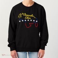 Venezuela Libre 7 Stars Flag Venezuelan Map Souvenir Women's Sweatshirt thumb 0
