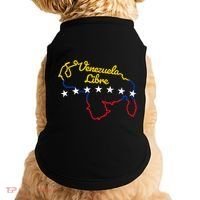 Venezuela Libre 7 Stars Flag Venezuelan Map Souvenir Doggie Tank thumb 0