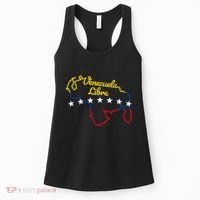 Venezuela Libre 7 Stars Flag Venezuelan Map Souvenir Women's Tank Top thumb 0