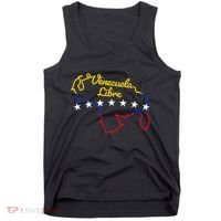 Venezuela Libre 7 Stars Flag Venezuelan Map Souvenir Tank Top thumb 0