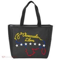 Venezuela Libre 7 Stars Flag Venezuelan Map Souvenir Tote Bag thumb 0