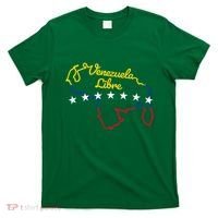 Venezuela Libre 7 Stars Flag Venezuelan Map Souvenir T-Shirt thumb 0