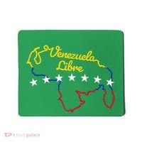 Venezuela Libre 7 Stars Flag Venezuelan Map Souvenir Mousepad thumb 0