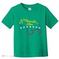 Venezuela Libre 7 Stars Flag Venezuelan Map Souvenir Toddler T-Shirt thumb 0