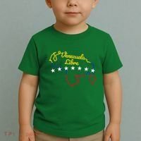 Venezuela Libre 7 Stars Flag Venezuelan Map Souvenir Toddler T-Shirt thumb 2