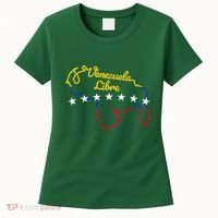 Venezuela Libre 7 Stars Flag Venezuelan Map Souvenir Women's T-Shirt thumb 0
