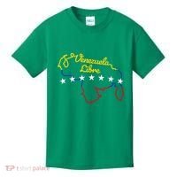 Venezuela Libre 7 Stars Flag Venezuelan Map Souvenir Kids T-Shirt thumb 0