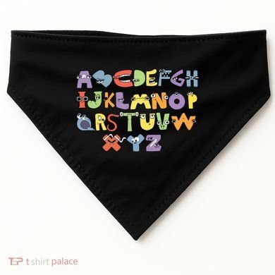 Villain Letter Abcs Evil Alphabet Lore USA-Made Doggie Bandana