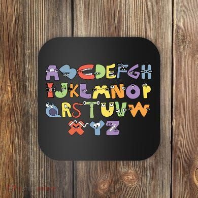 Villain Letter Abcs Evil Alphabet Lore Coaster