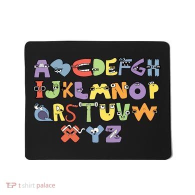 Villain Letter Abcs Evil Alphabet Lore Mousepad
