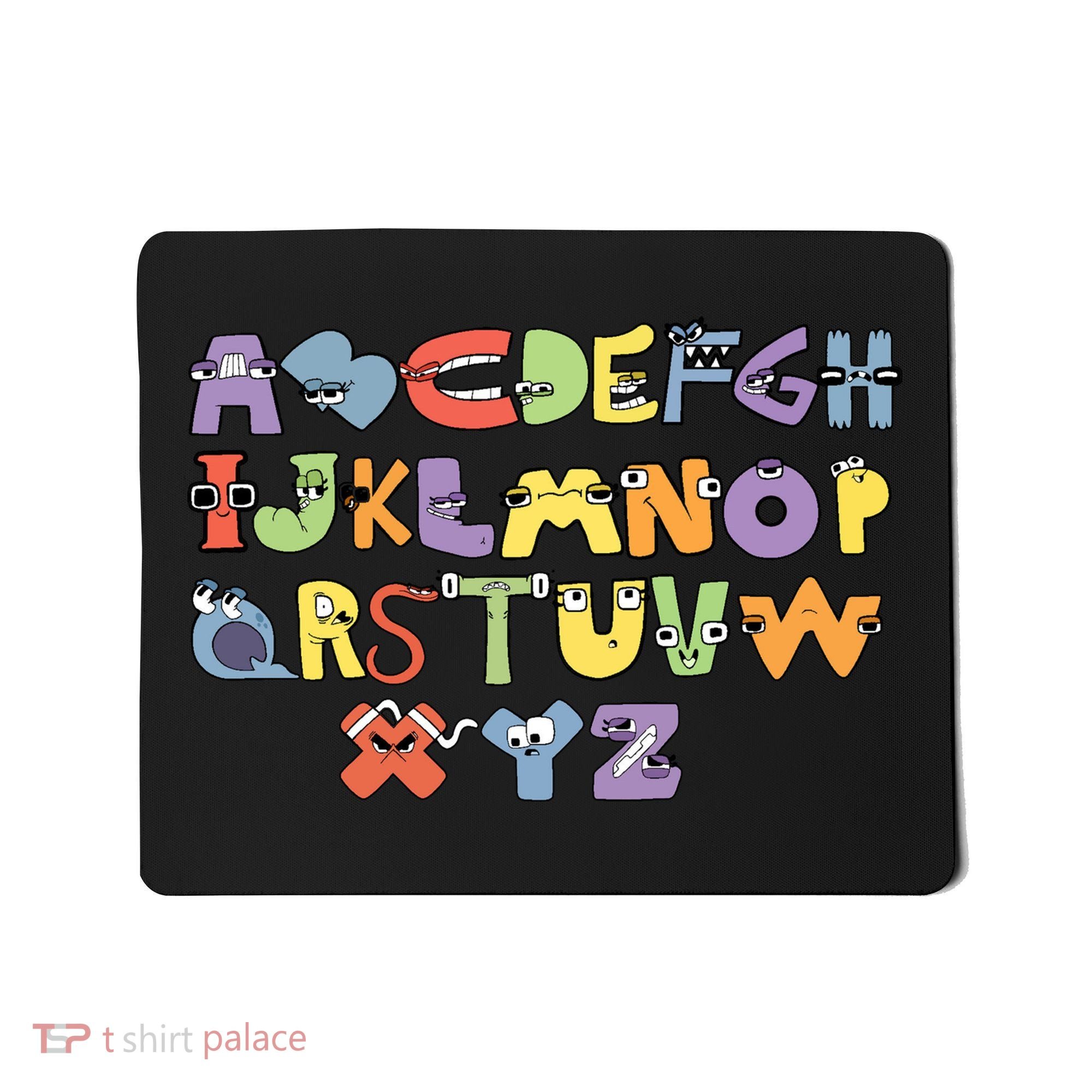 Villain Letter Abcs Evil Alphabet Lore Mousepad