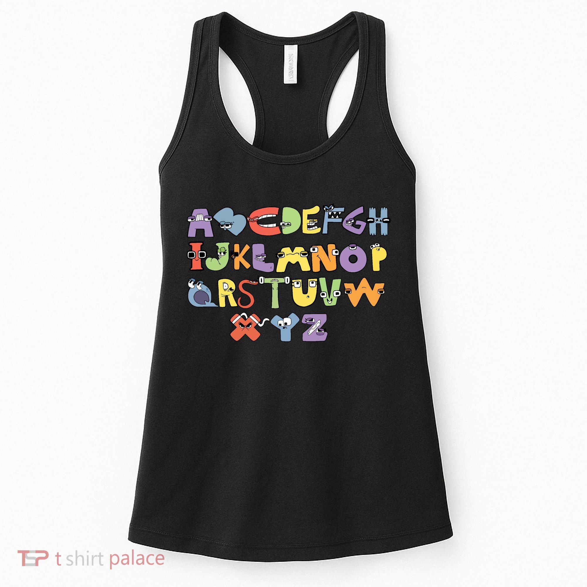 Villain Letter Abcs Evil Alphabet Lore Women's Tank Top