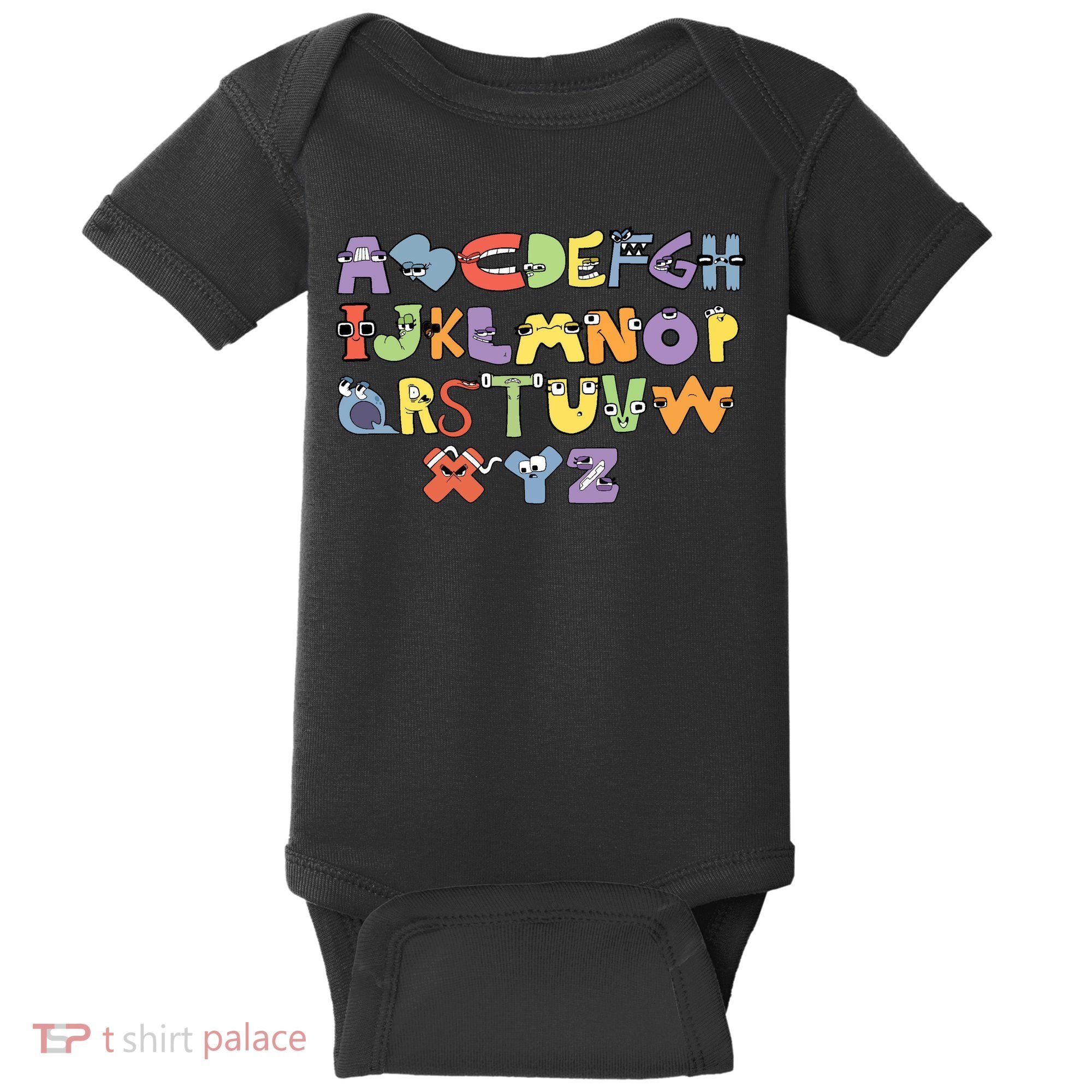 Villain Letter Abcs Evil Alphabet Lore Baby Bodysuit