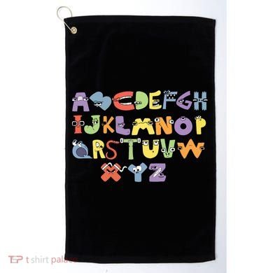 Villain Letter Abcs Evil Alphabet Lore Golf Towel