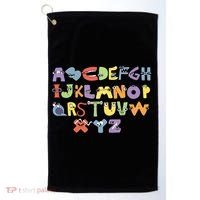 Villain Letter Abcs Evil Alphabet Lore Golf Towel thumb 0