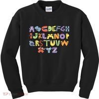 Villain Letter Abcs Evil Alphabet Lore Kids Sweatshirt thumb 0