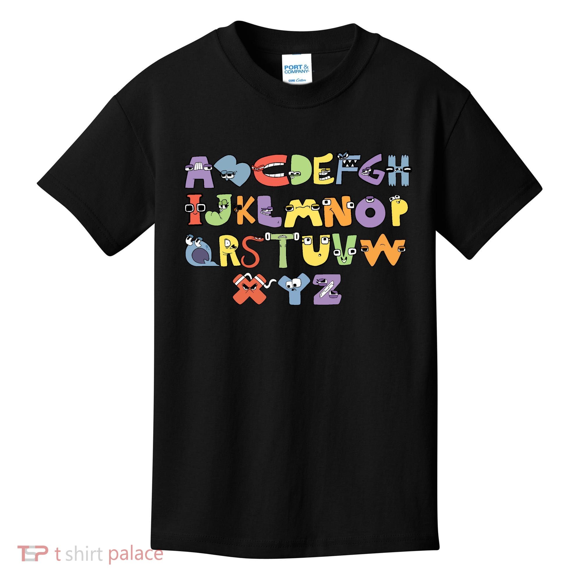 Villain Letter Abcs Evil Alphabet Lore Kids T-Shirt