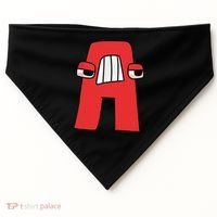 Villain Letter Abc Costume Boys Matching Evil Alphabet Lore USA-Made Doggie Bandana thumb 0