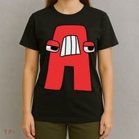 Villain Letter Abc Costume Boys Matching Evil Alphabet Lore T-Shirt thumb 4