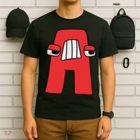 Villain Letter Abc Costume Boys Matching Evil Alphabet Lore T-Shirt thumb 6