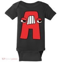 Villain Letter Abc Costume Boys Matching Evil Alphabet Lore Baby Bodysuit thumb 0