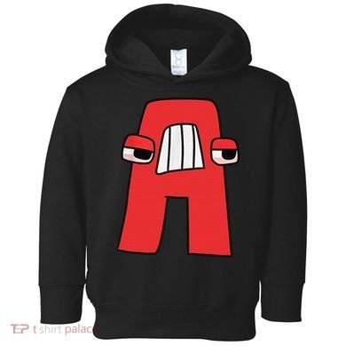 Villain Letter Abc Costume Boys Matching Evil Alphabet Lore Toddler Hoodie