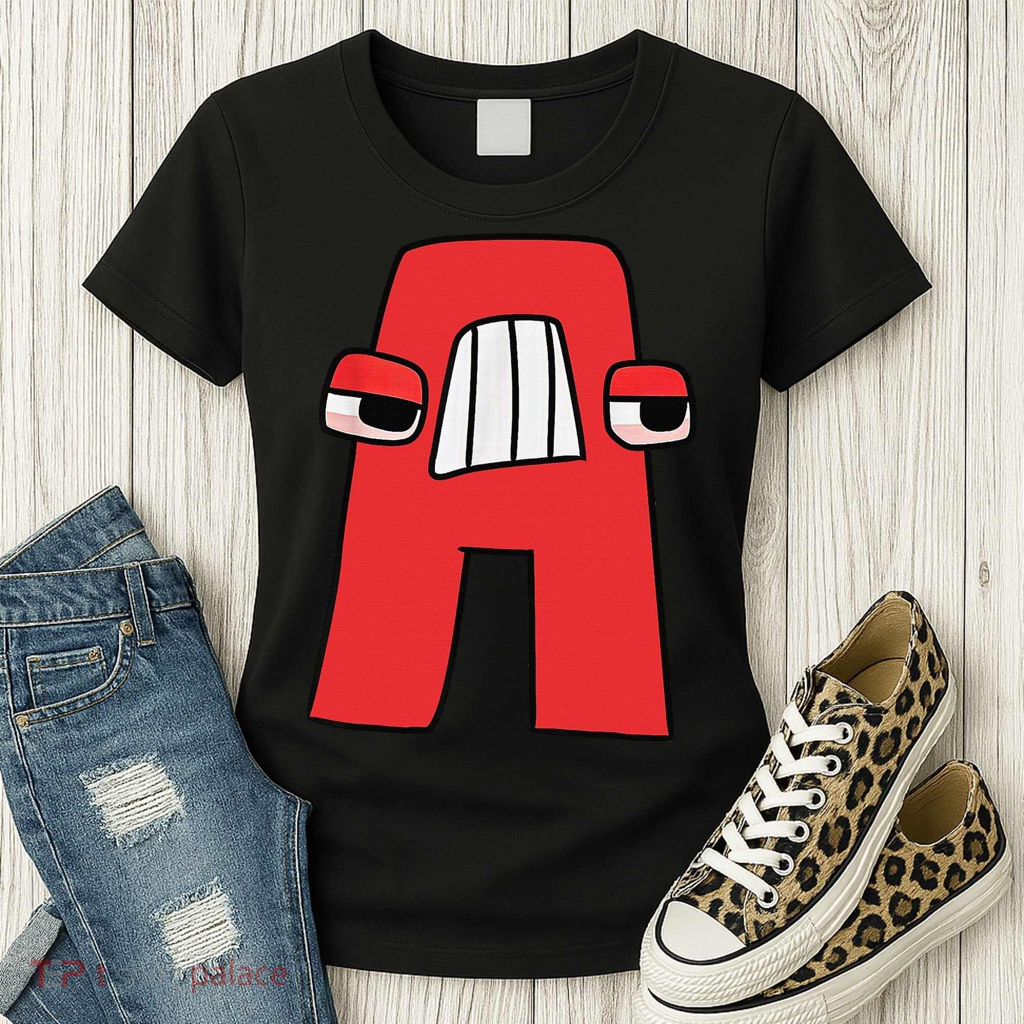 Villain Letter Abc Costume Boys Matching Evil Alphabet Lore Women's T-Shirt