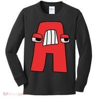Villain Letter Abc Costume Boys Matching Evil Alphabet Lore Kids Long Sleeve Shirt thumb 0