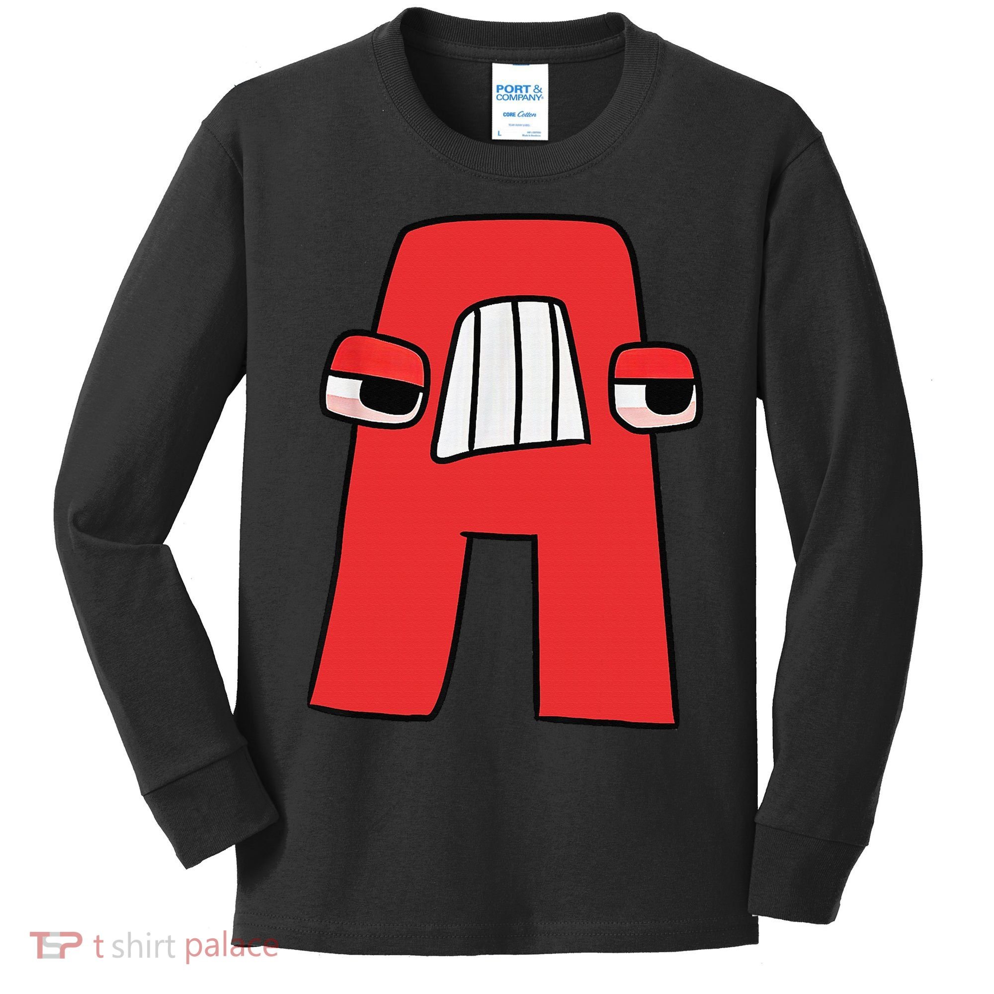 Villain Letter Abc Costume Boys Matching Evil Alphabet Lore Kids Long Sleeve Shirt