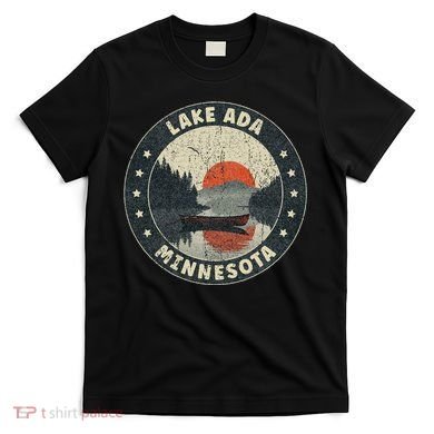 Vintage Lake Ada Minnesota Sunset T-Shirt