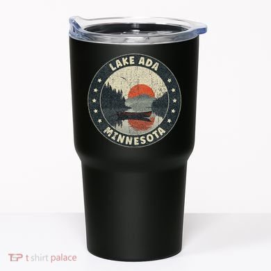 Vintage Lake Ada Minnesota Sunset Tumbler