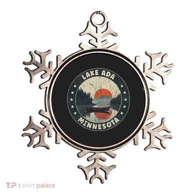 Vintage Lake Ada Minnesota Sunset Ornament