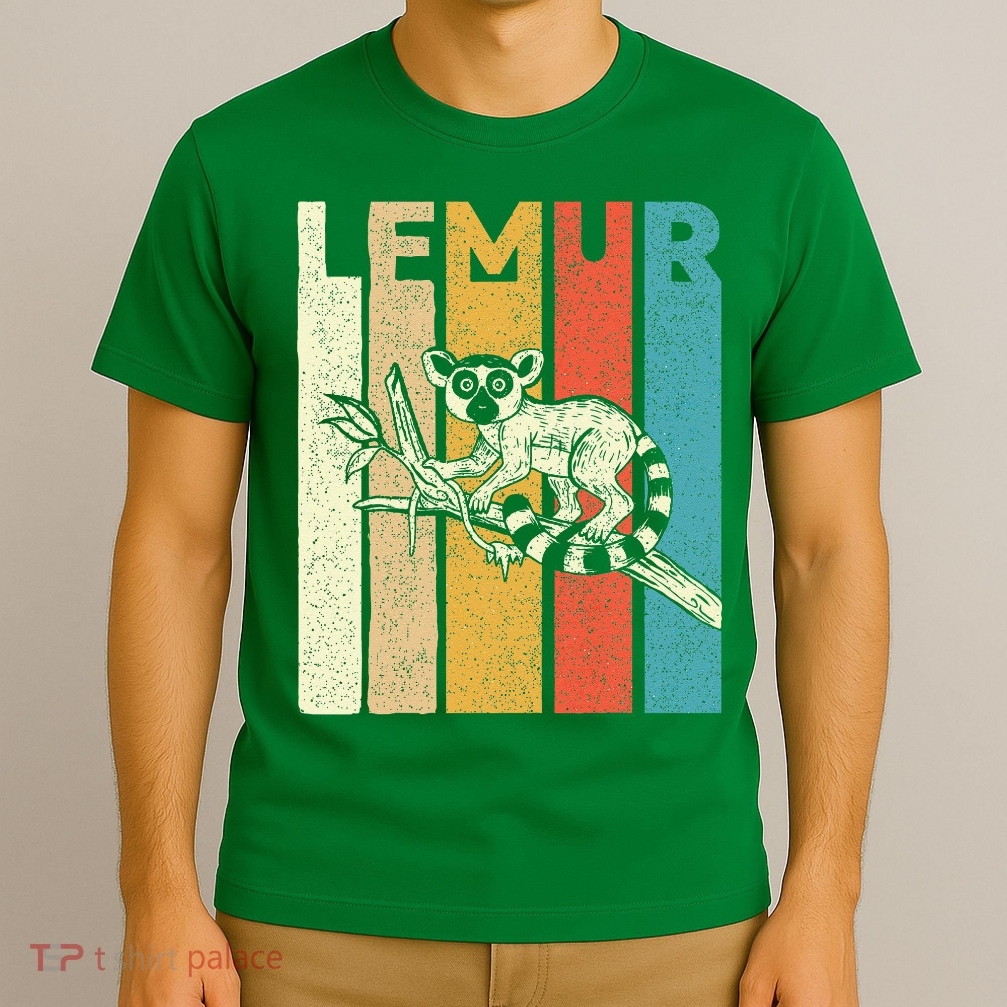Vintage Lemur Animal Researcher Zookeeper Lemur Lover T-Shirt