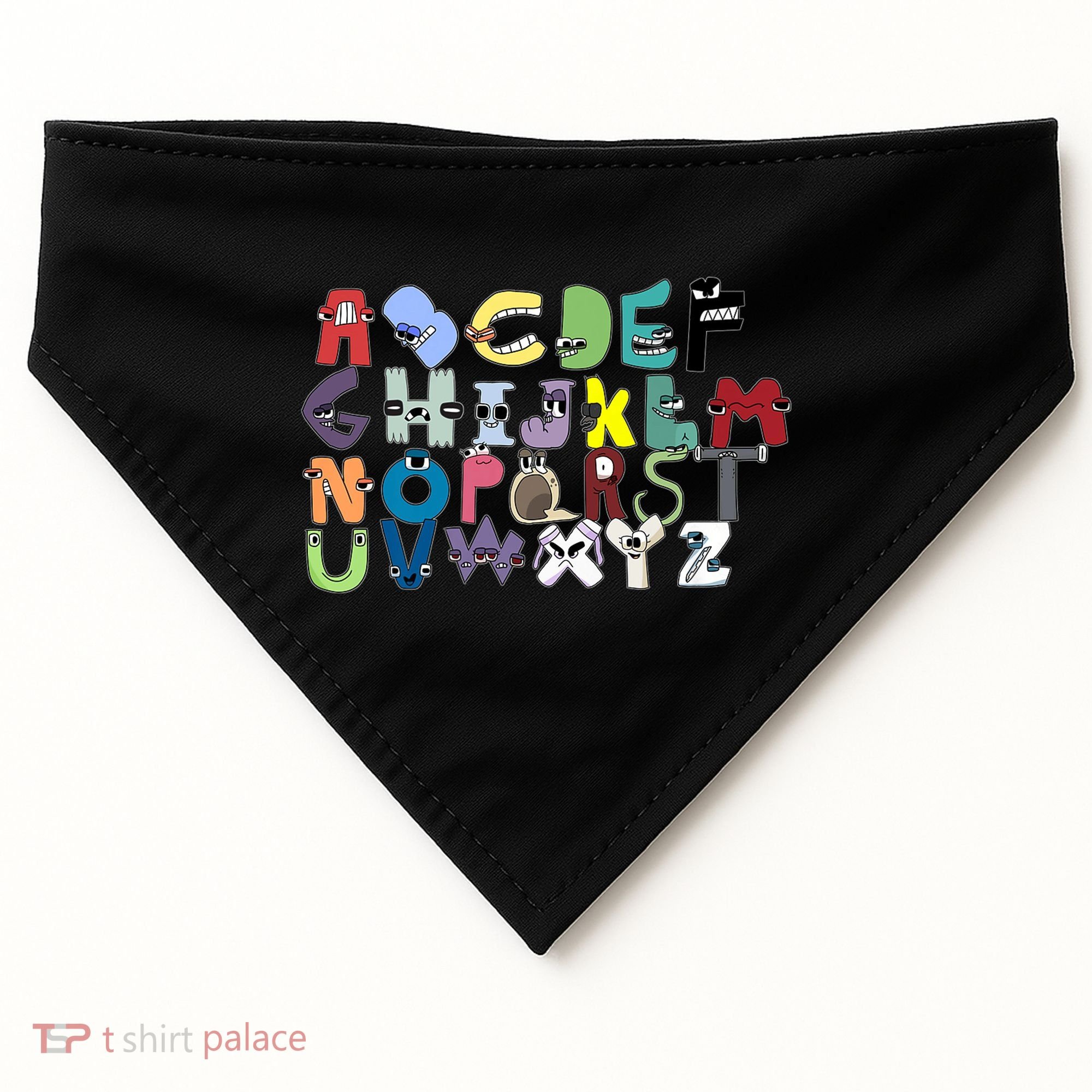 Villain Letter Abc Costumes Matching Evil Alphabet Lore USA-Made Doggie Bandana