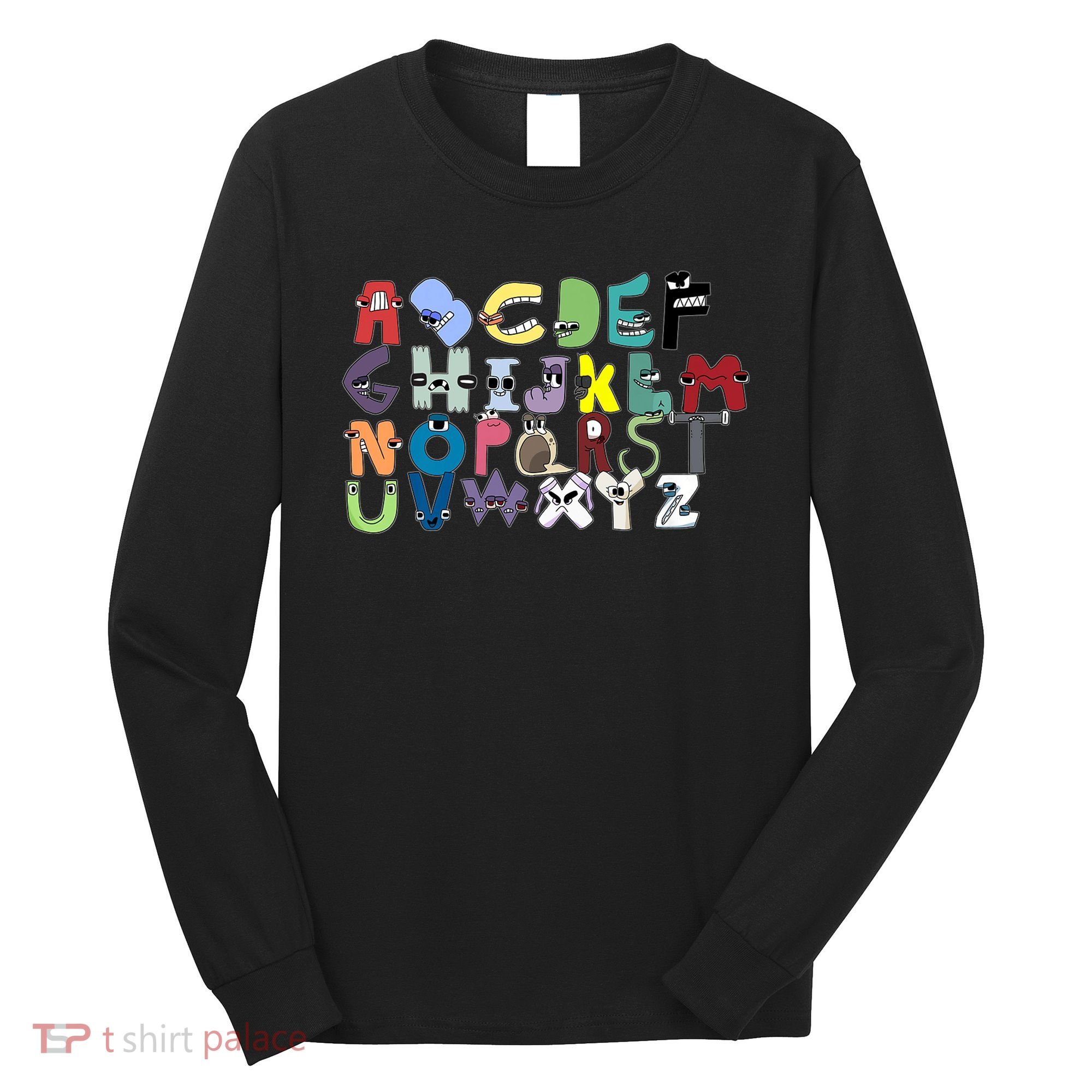 Villain Letter Abc Costumes Matching Evil Alphabet Lore Long Sleeve Shirt