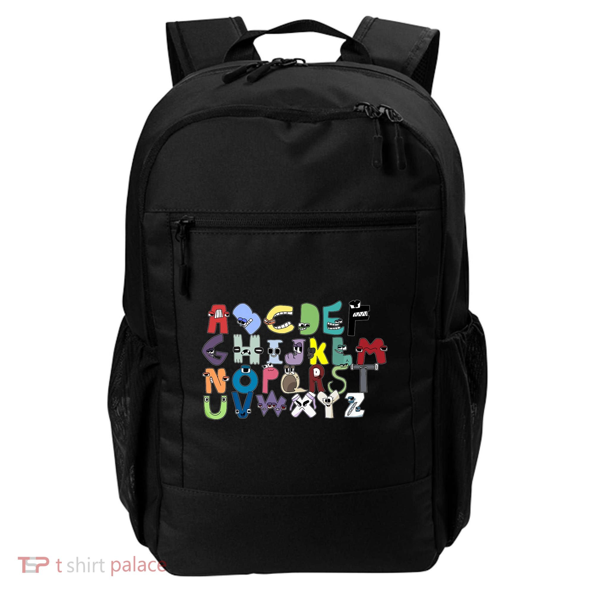 Villain Letter Abc Costumes Matching Evil Alphabet Lore Backpack