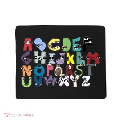 Villain Letter Abc Costumes Matching Evil Alphabet Lore Mousepad