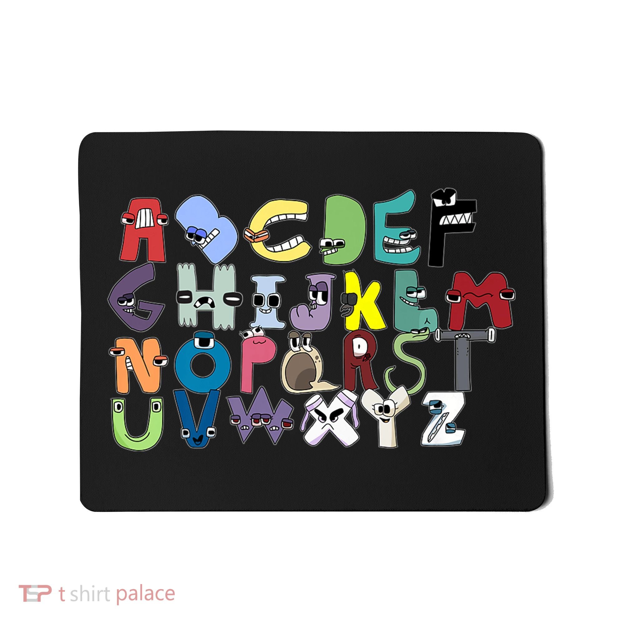 Villain Letter Abc Costumes Matching Evil Alphabet Lore Mousepad