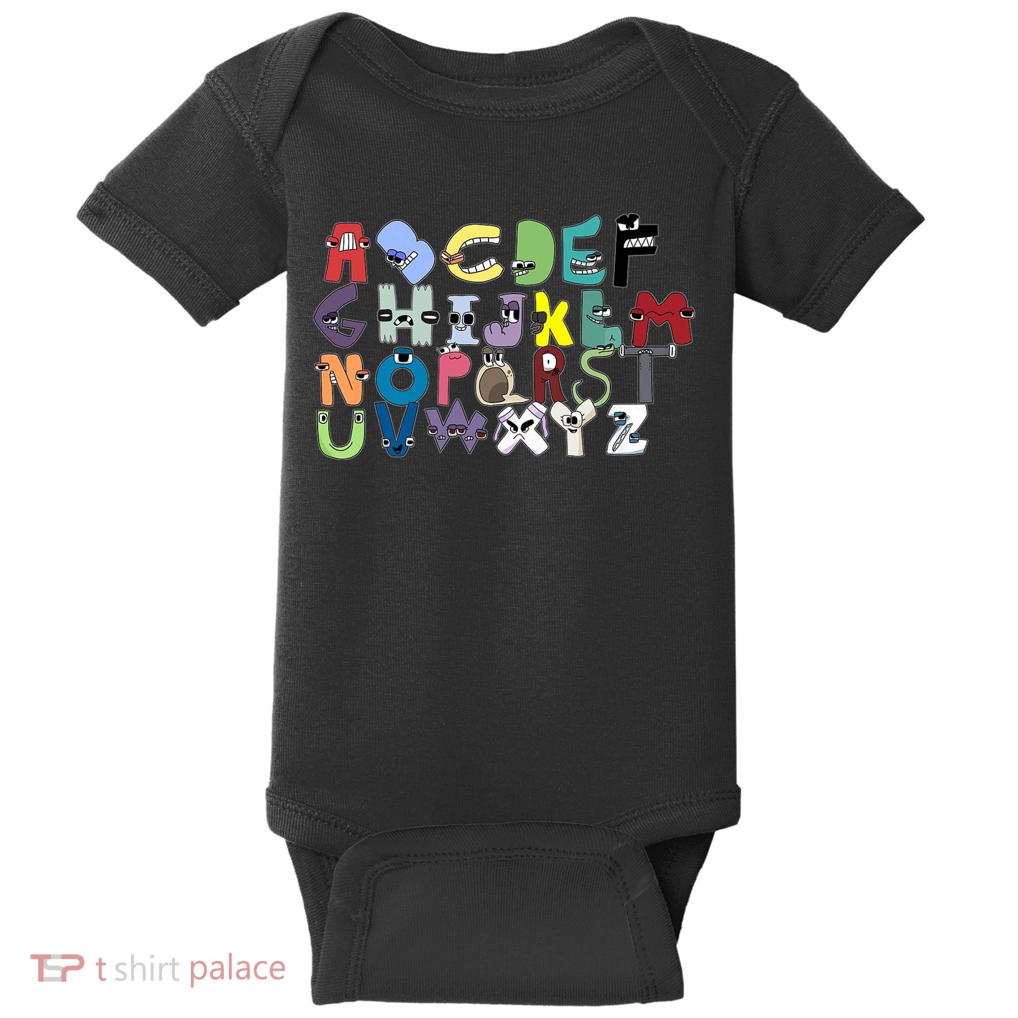 Villain Letter Abc Costumes Matching Evil Alphabet Lore Baby Bodysuit