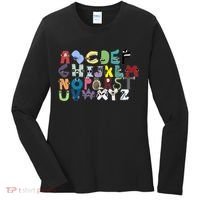 Villain Letter Abc Costumes Matching Evil Alphabet Lore Women's Long Sleeve Shirt thumb 0
