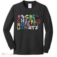 Villain Letter Abc Costumes Matching Evil Alphabet Lore Kids Long Sleeve Shirt thumb 0