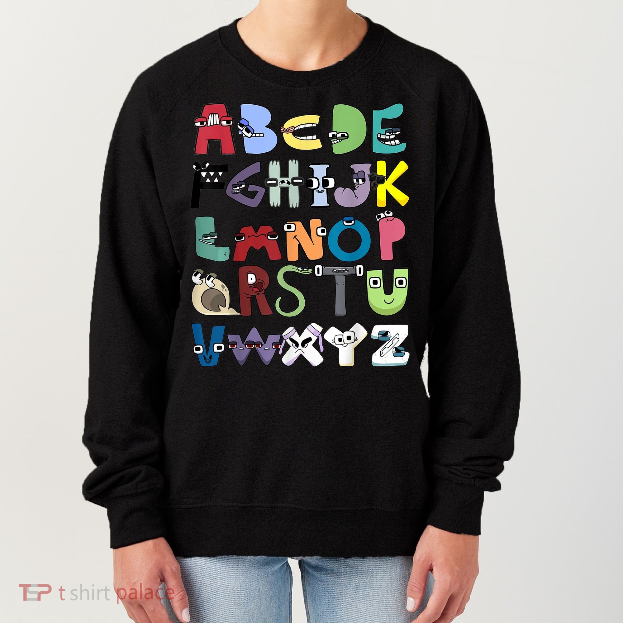 Villain Letter Abc Costume Boys Matching Evil Alphabet Lore Women's Sweatshirt
