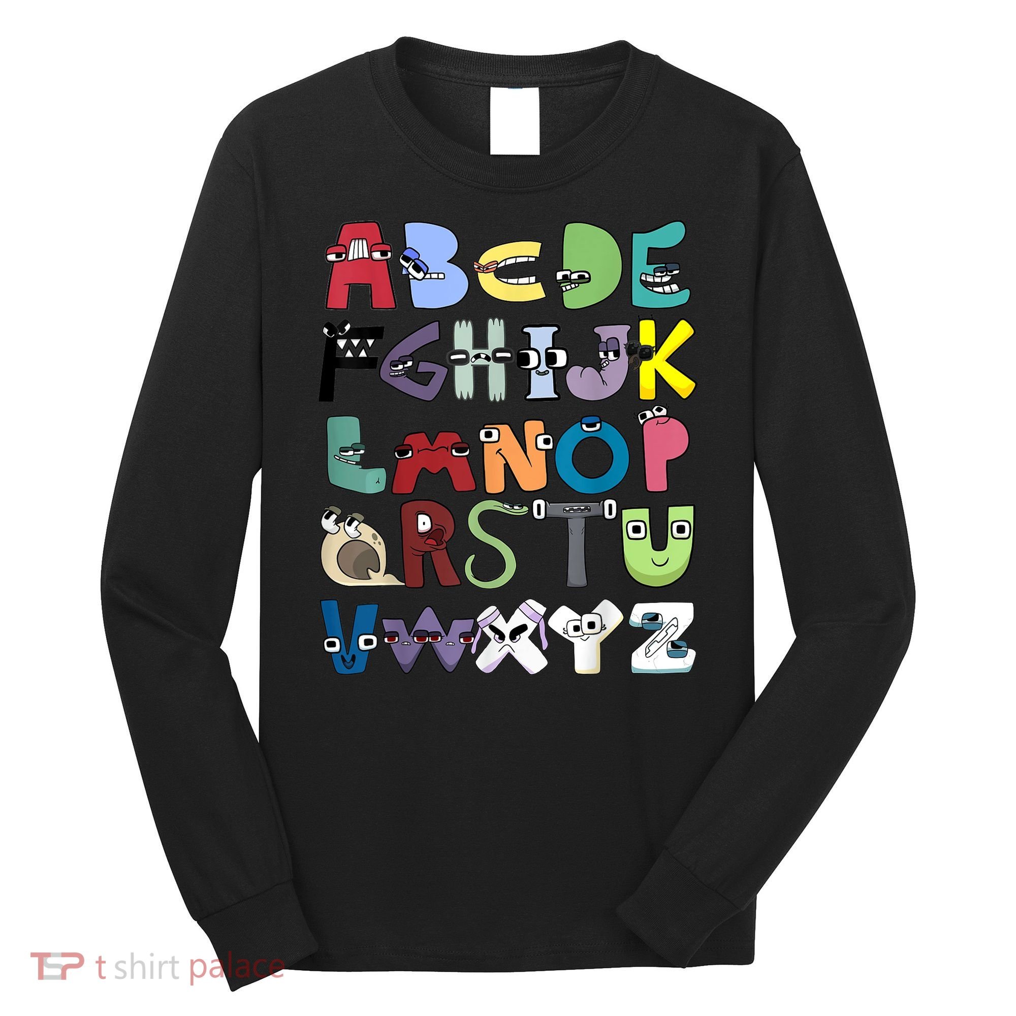 Villain Letter Abc Costume Boys Matching Evil Alphabet Lore Long Sleeve Shirt