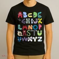 Villain Letter Abc Costume Boys Matching Evil Alphabet Lore T-Shirt thumb 3