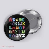 Villain Letter Abc Costume Boys Matching Evil Alphabet Lore Button thumb 0