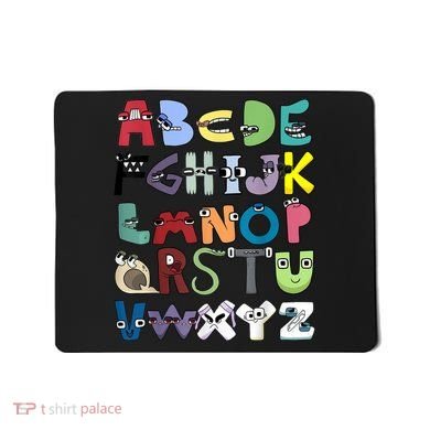 Villain Letter Abc Costume Boys Matching Evil Alphabet Lore Mousepad