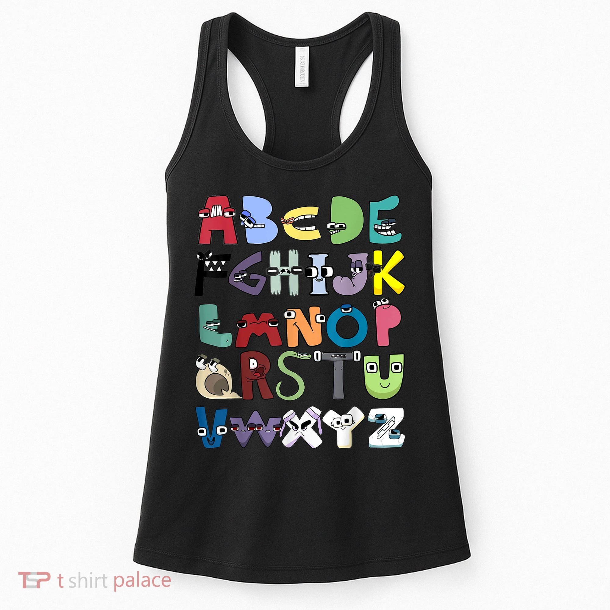 Villain Letter Abc Costume Boys Matching Evil Alphabet Lore Women's Tank Top