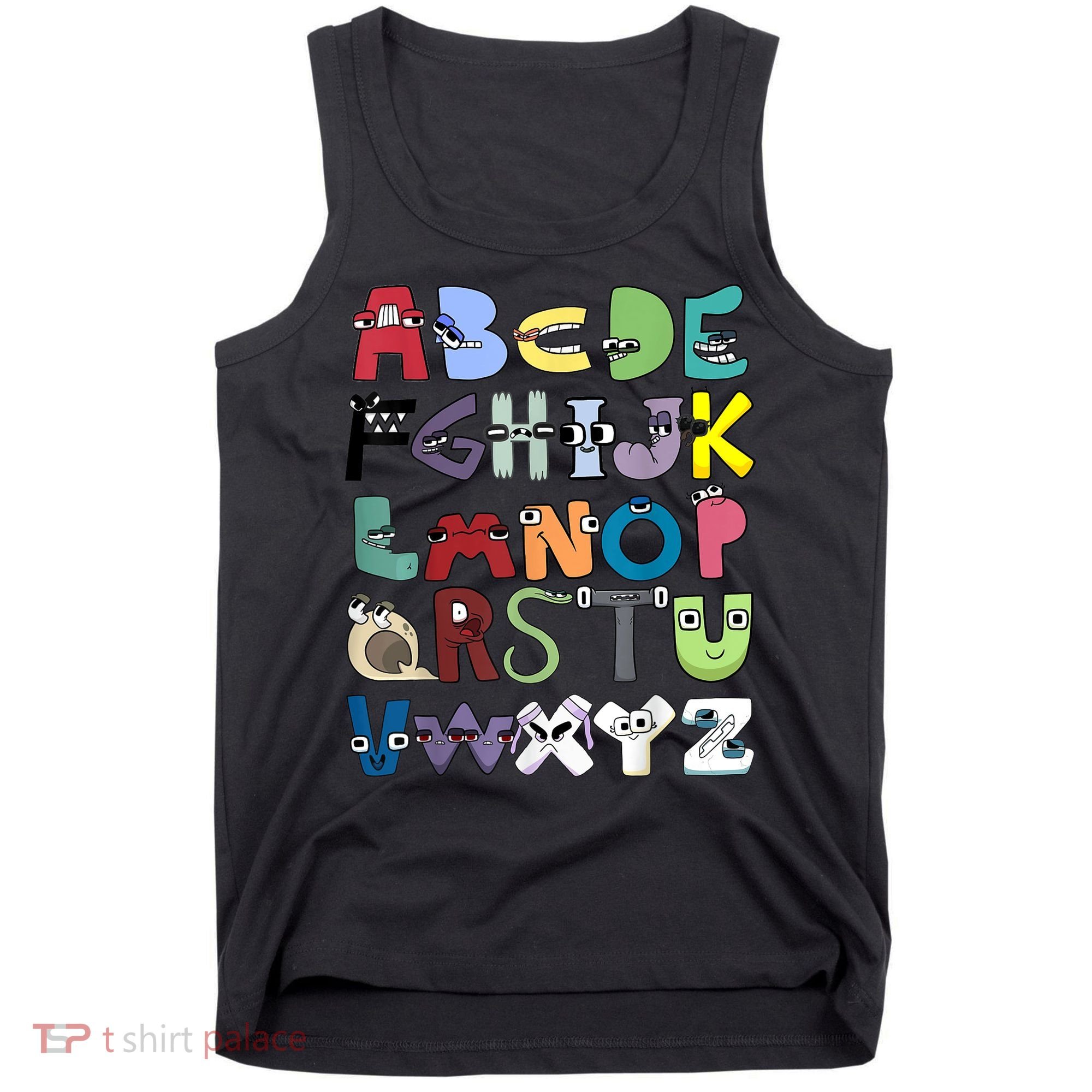 Villain Letter Abc Costume Boys Matching Evil Alphabet Lore Tank Top