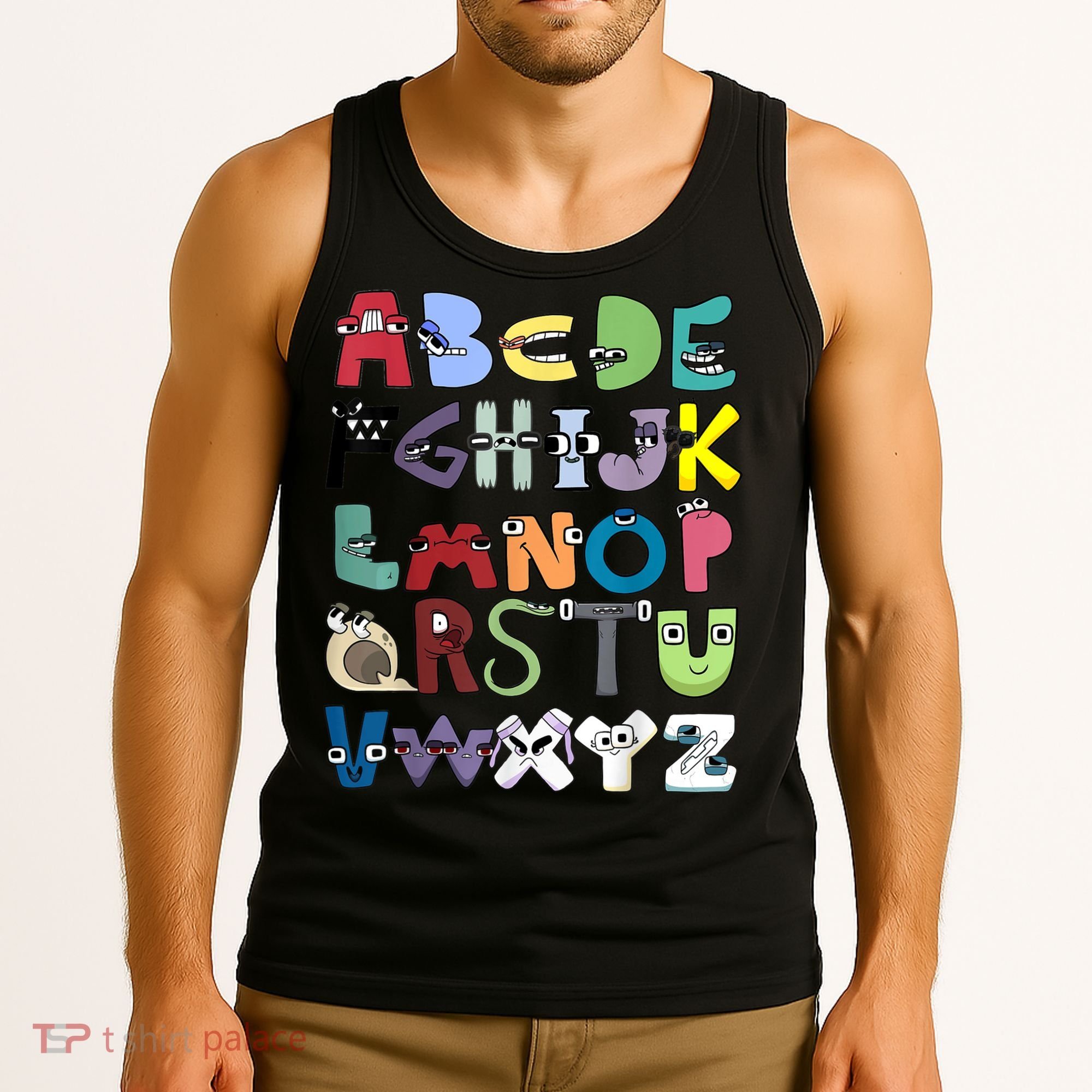 Villain Letter Abc Costume Boys Matching Evil Alphabet Lore Tank Top